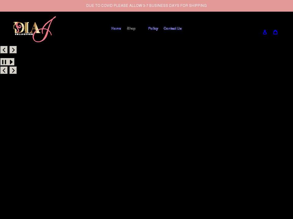 diajcollection.com shopify website screenshot