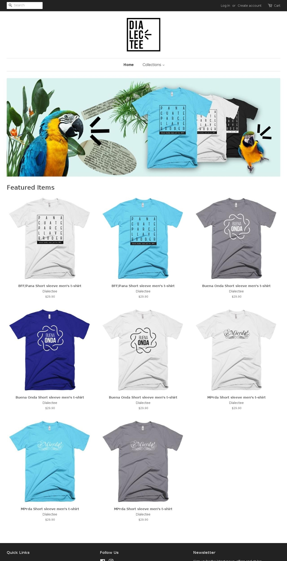 dialectee.com shopify website screenshot