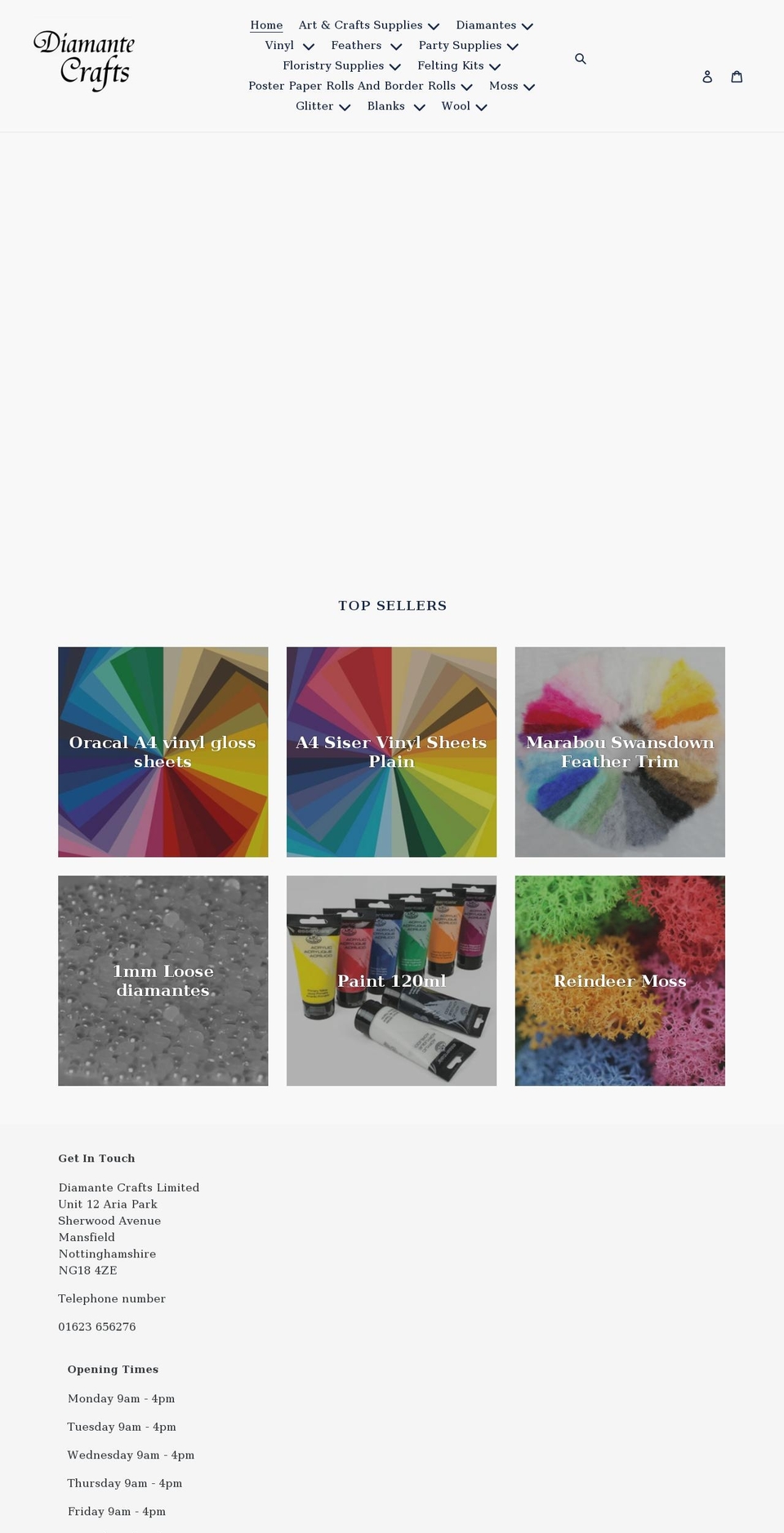 diamantecrafts.com shopify website screenshot