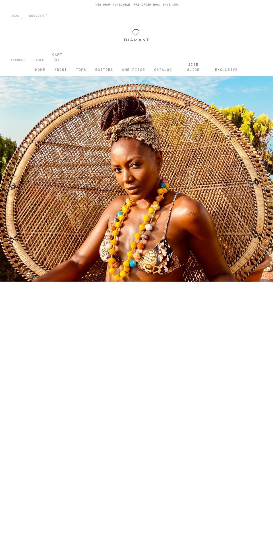 diamantwear.com shopify website screenshot