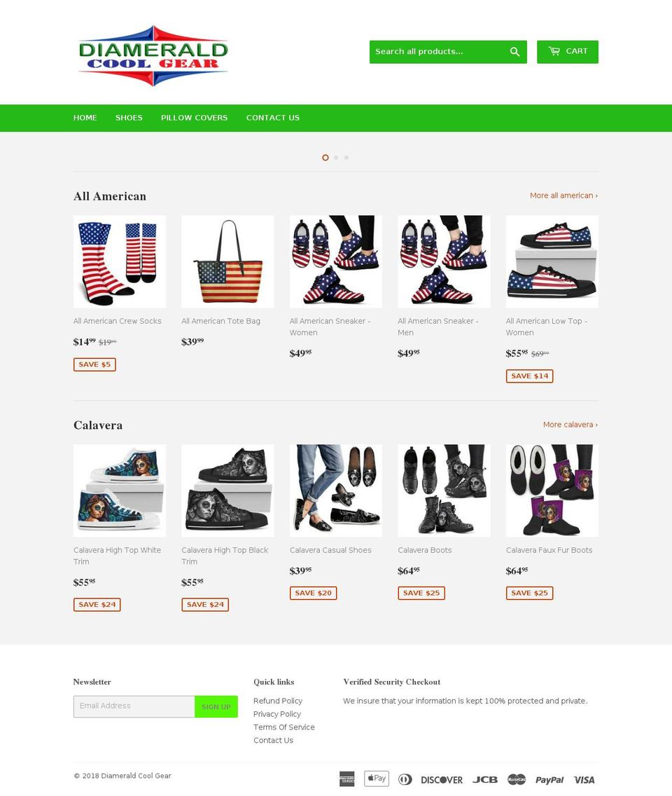 diamerald.com — Shopify storefront screenshot