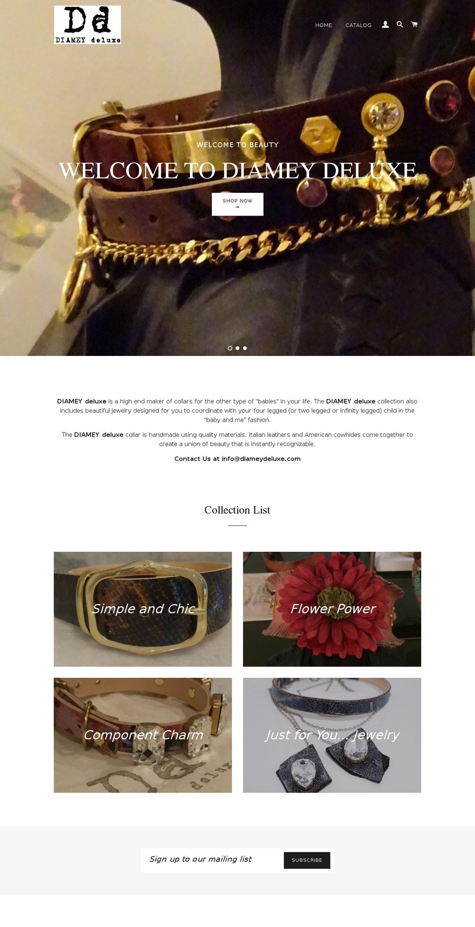 diameydeluxe.com — Shopify storefront screenshot