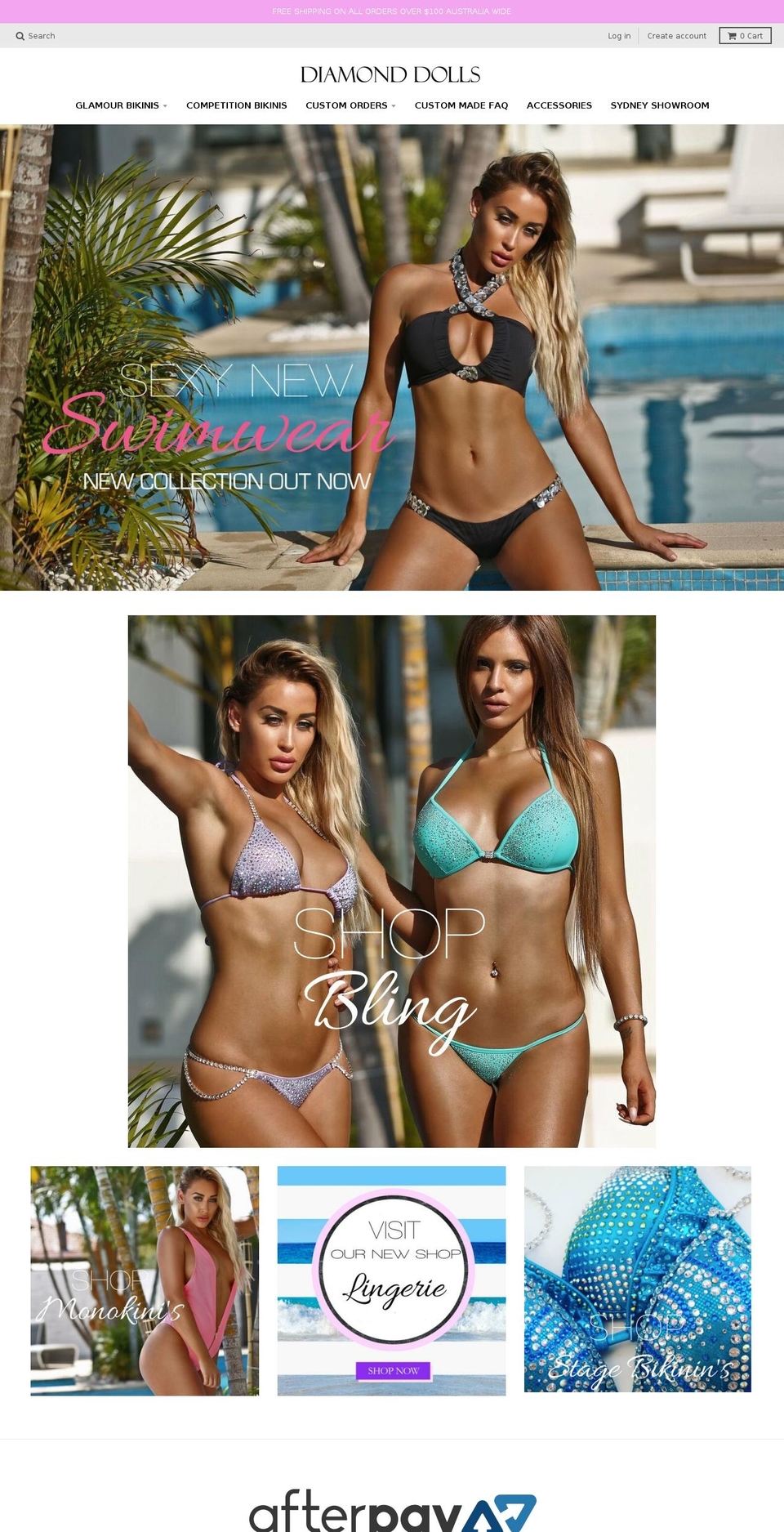 diamond-dolls.com.au shopify website screenshot