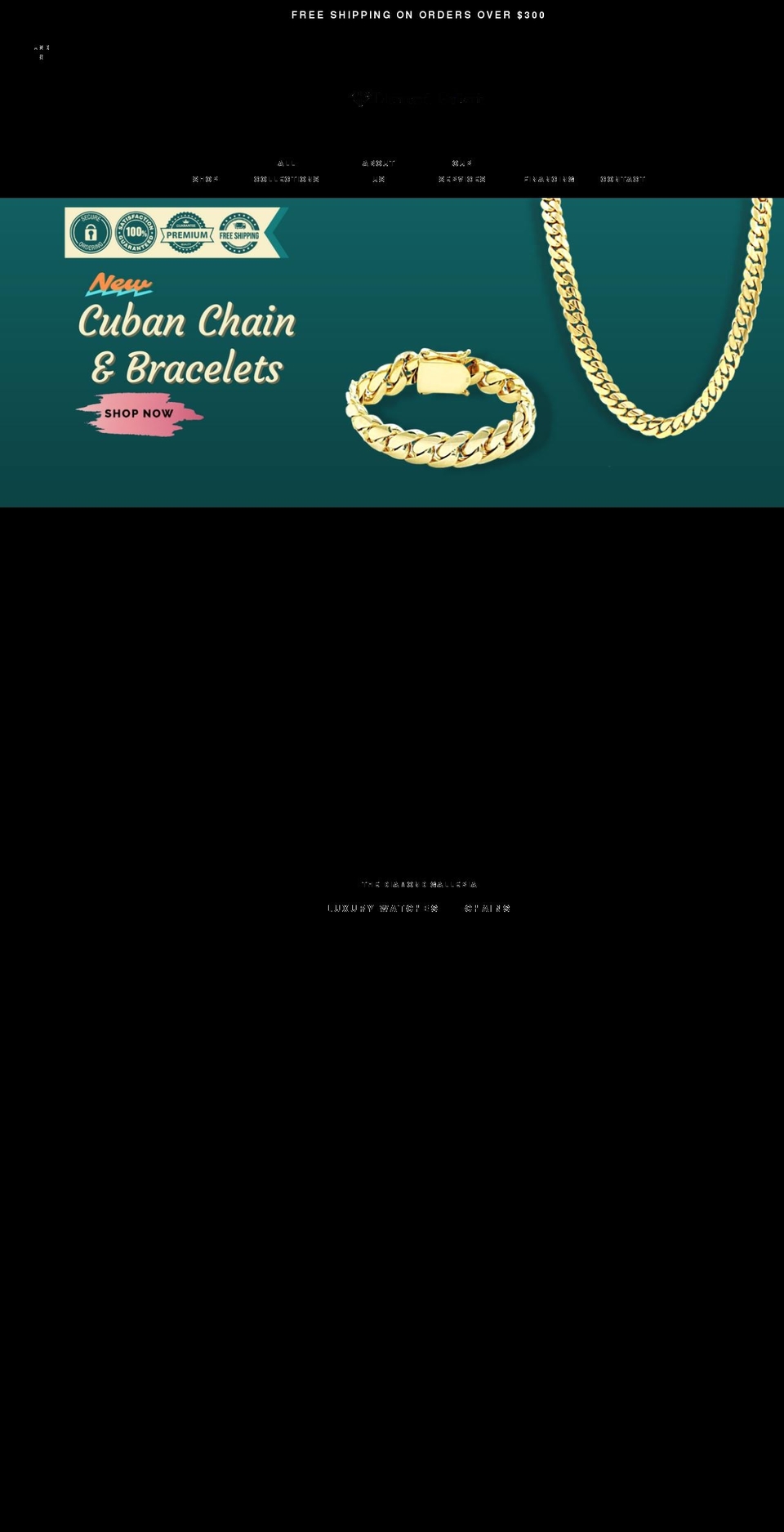 diamond-galleria.com shopify website screenshot