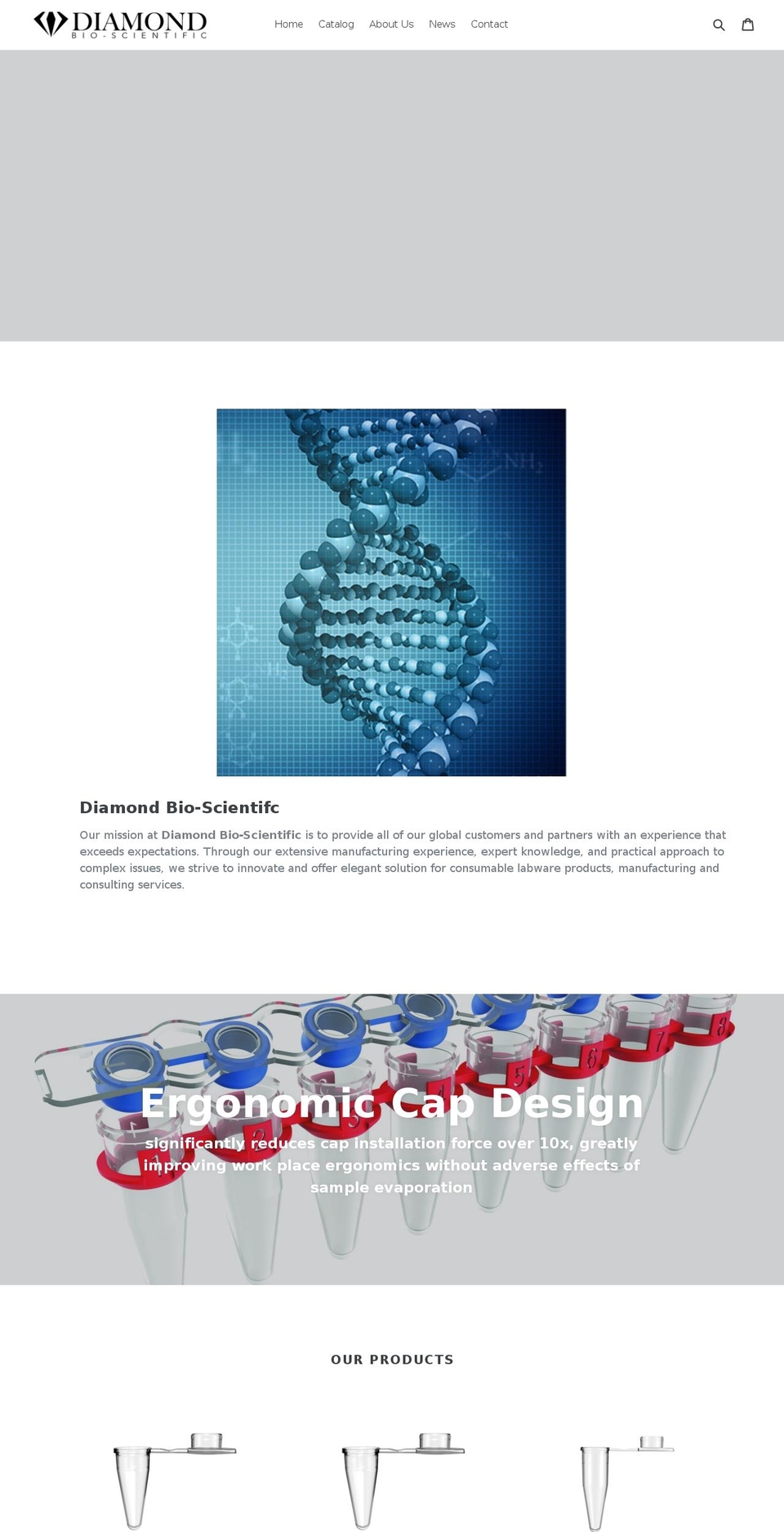 diamondbiosci.com shopify website screenshot