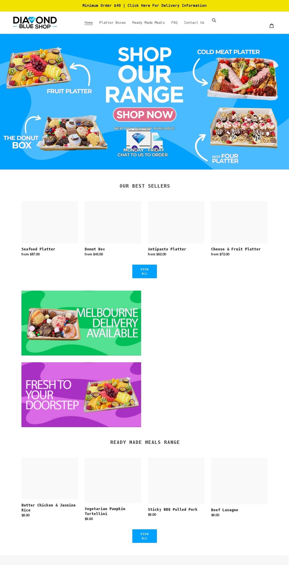 diamondblueshop.com.au shopify website screenshot