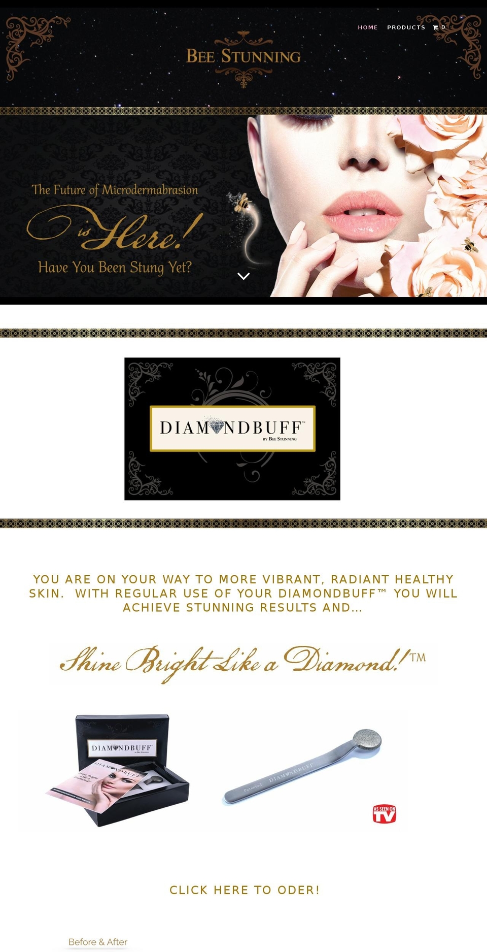 diamondbuff.com shopify website screenshot