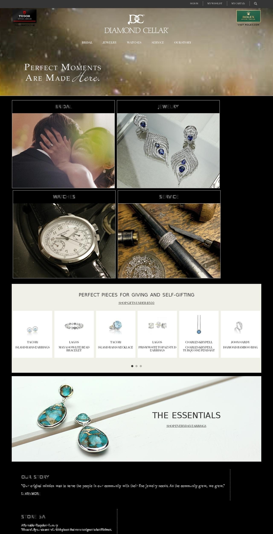 diamondcellar.com shopify website screenshot