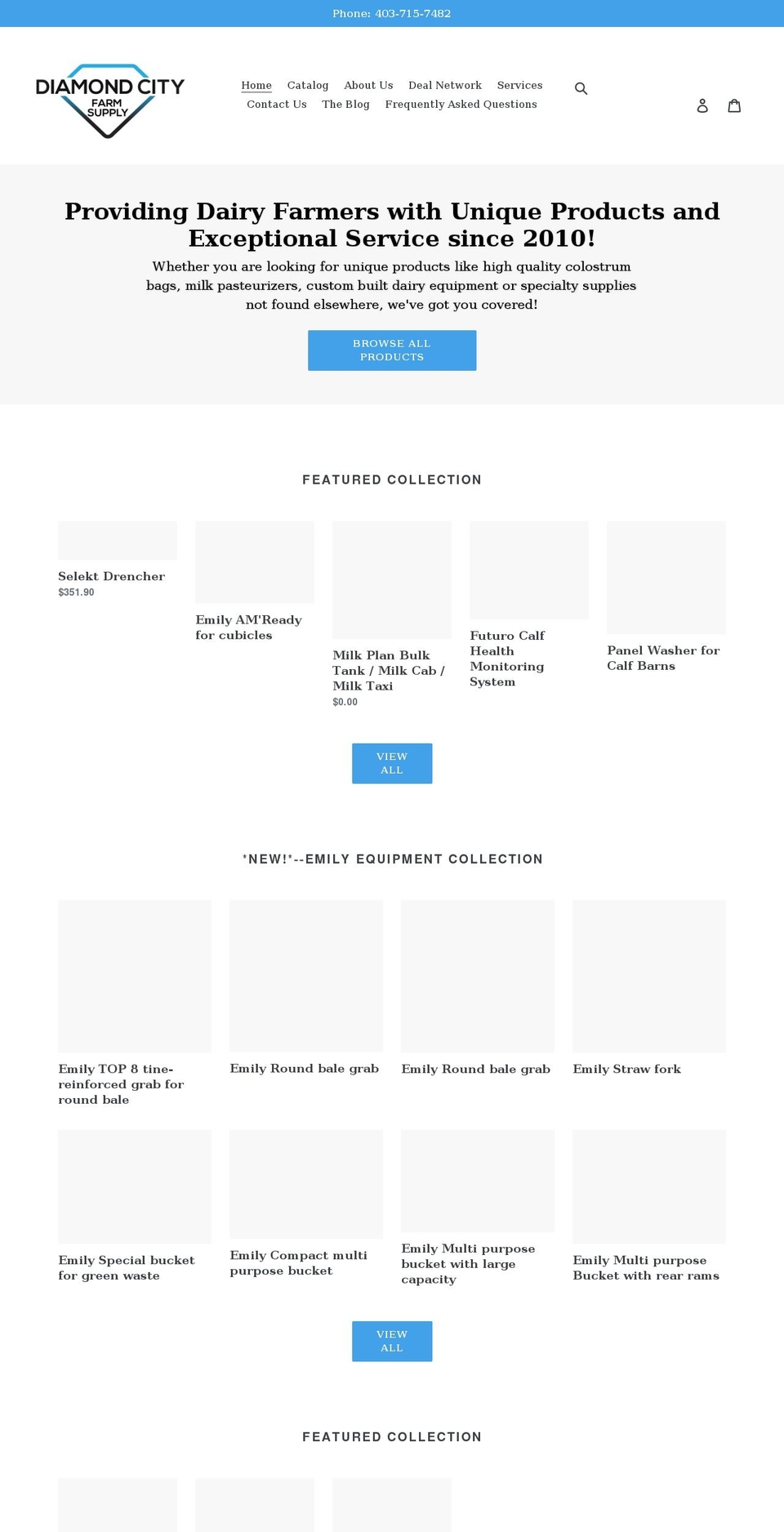 diamondcityfarmsupply.com shopify website screenshot