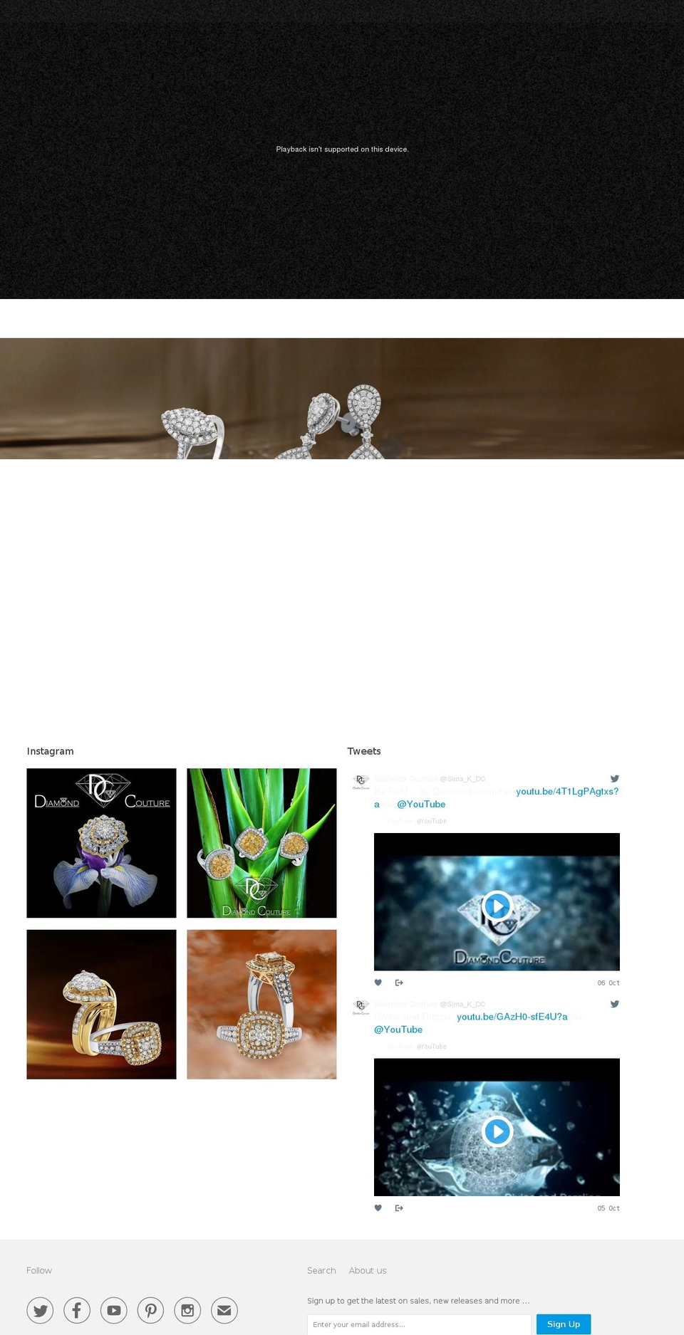 diamondcouturecollection.com shopify website screenshot