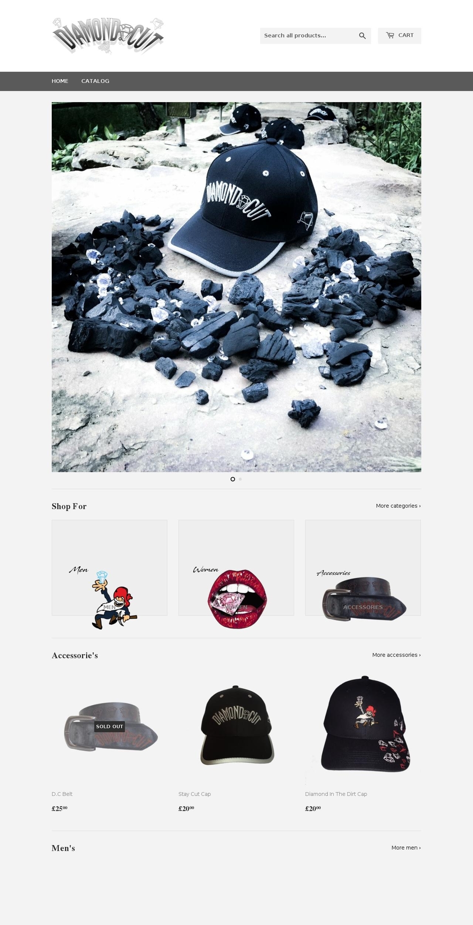 diamondcutclothing.com shopify website screenshot