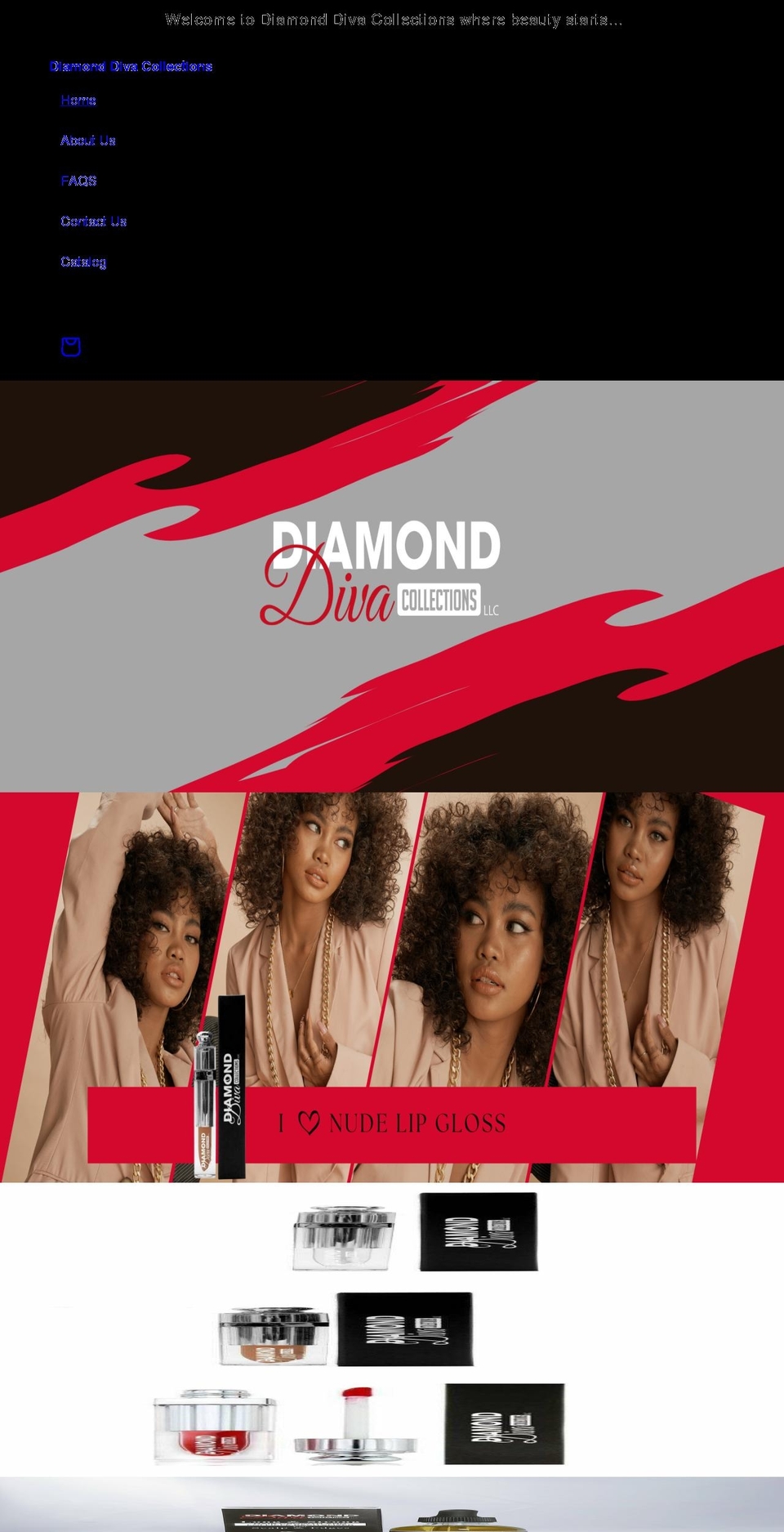 diamonddivacollections.com shopify website screenshot