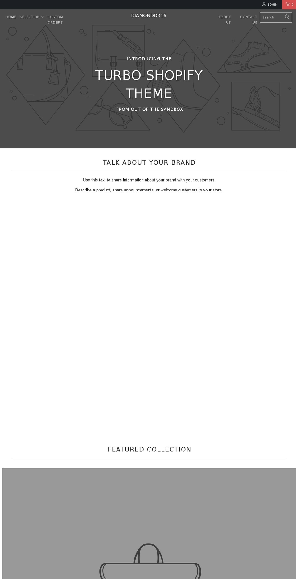 diamonddr16.com — Shopify storefront screenshot