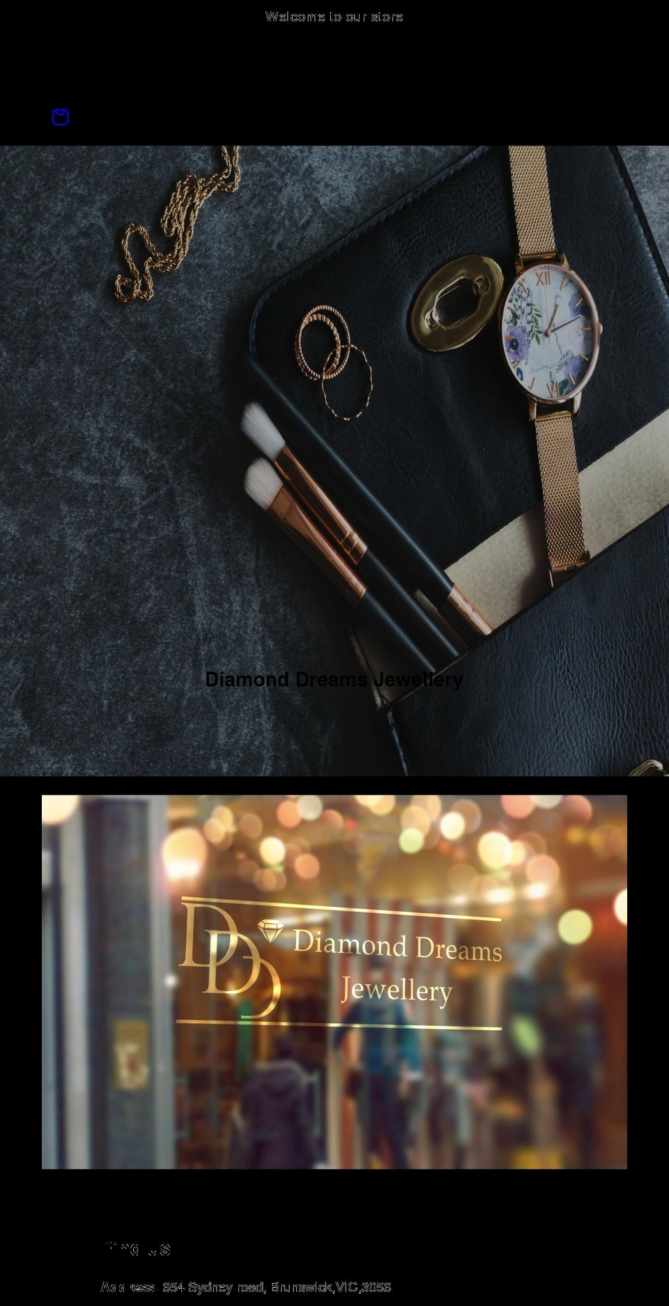 diamonddreams.com.au shopify website screenshot
