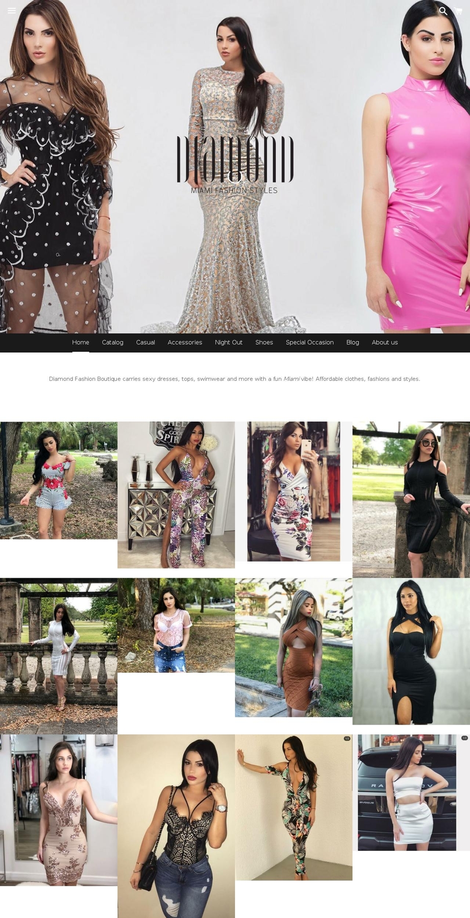 diamondfashionboutique.com shopify website screenshot