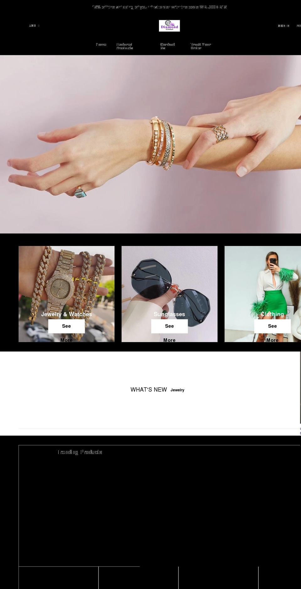 General store theme Shopify theme site example diamondglobal.net