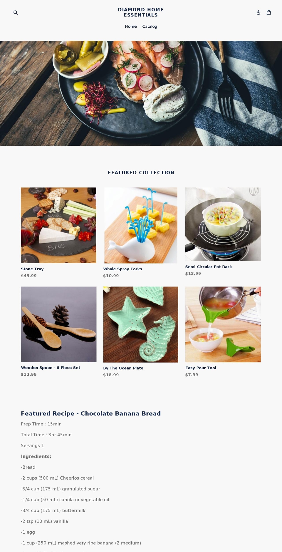 diamondhomeessentials.com — Shopify storefront screenshot