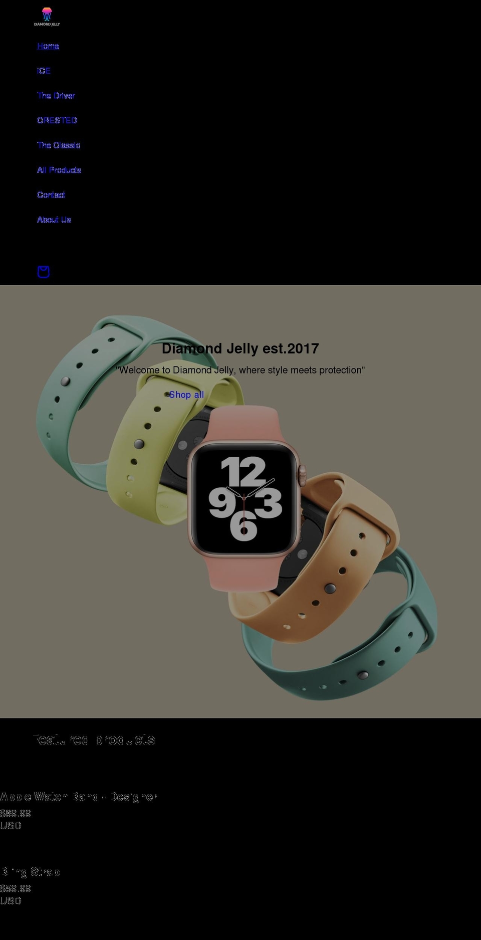 diamondjelly.com shopify website screenshot