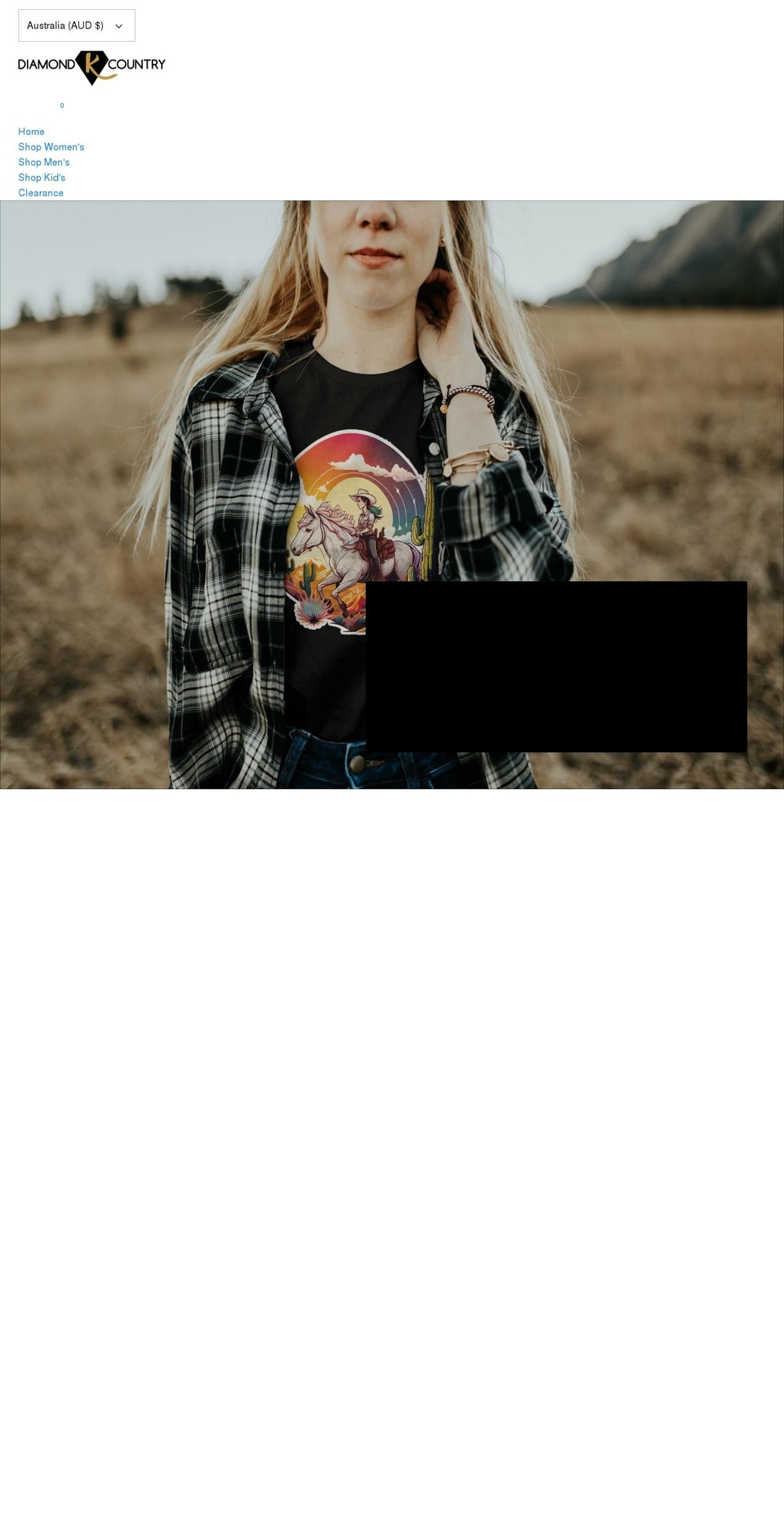 diamondkcountry.com — Shopify storefront screenshot