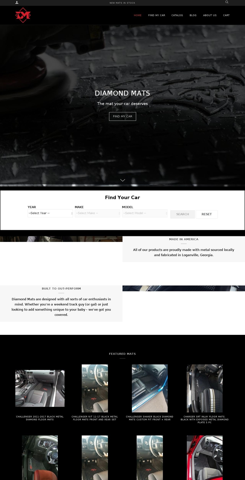 diamondmats.com — Shopify store on .com