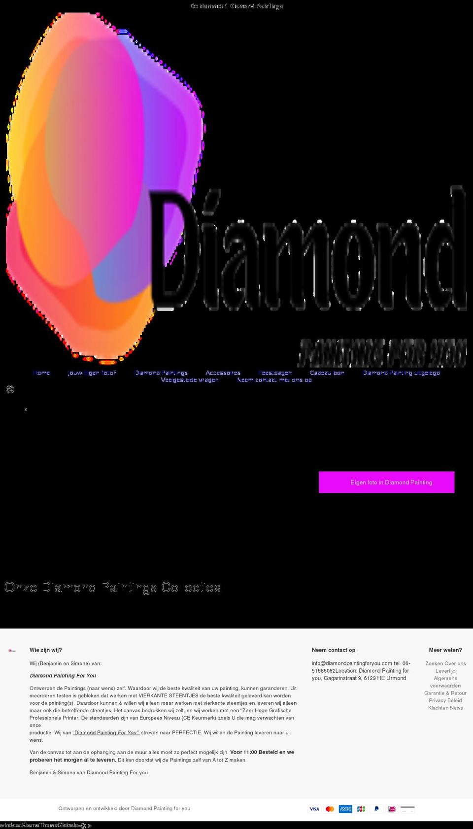 diamondpaintingforyou.com shopify website screenshot