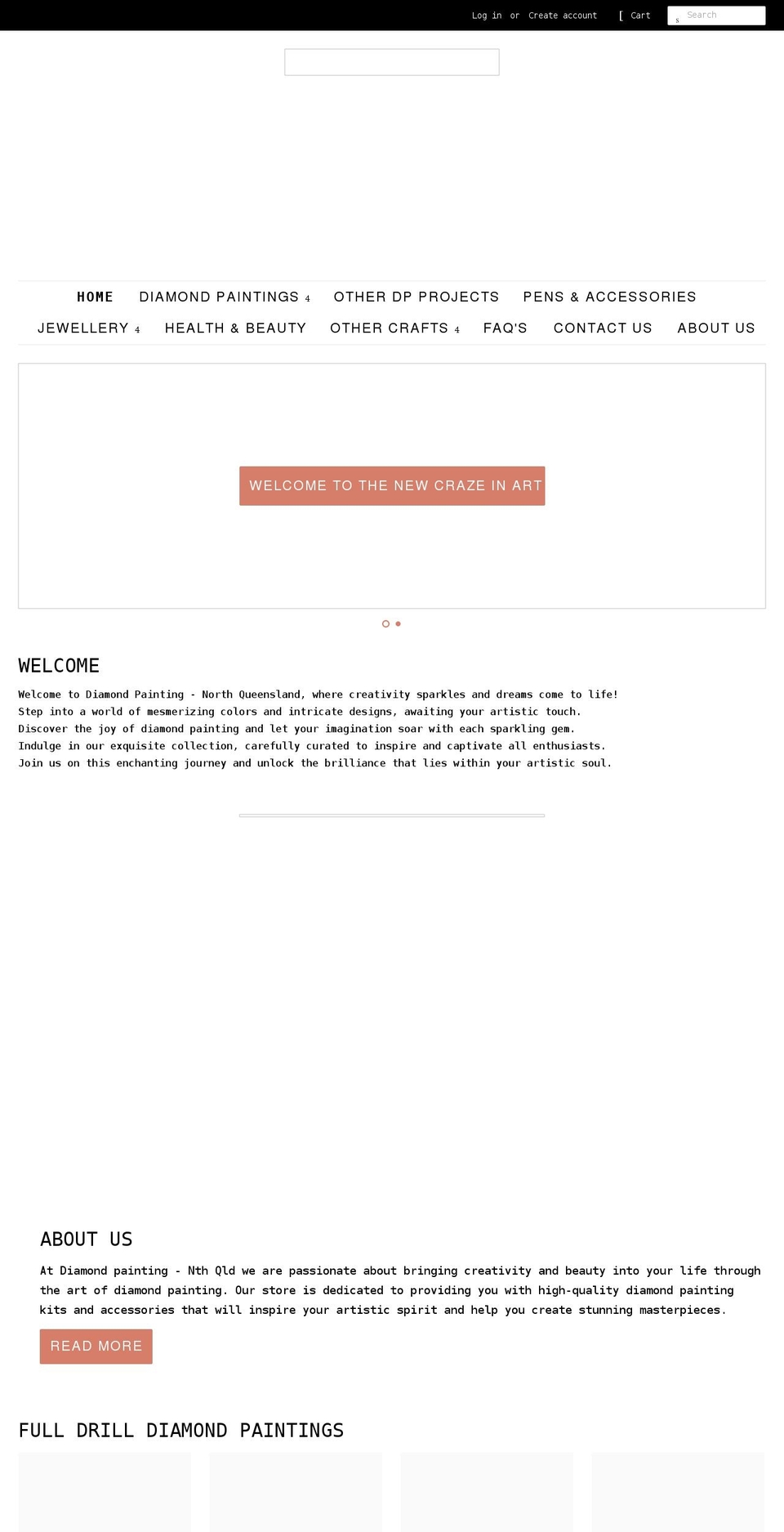 diamondpaintingnq.com.au shopify website screenshot