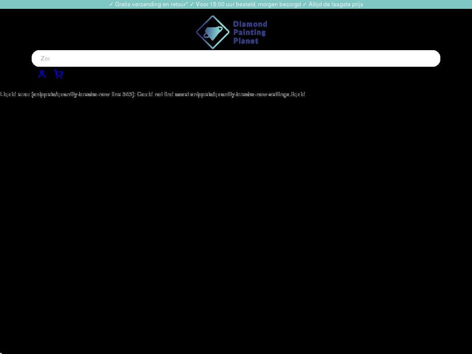 diamondpaintingplanet.com shopify website screenshot