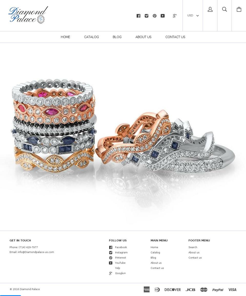 diamondpalace-us.com shopify website screenshot
