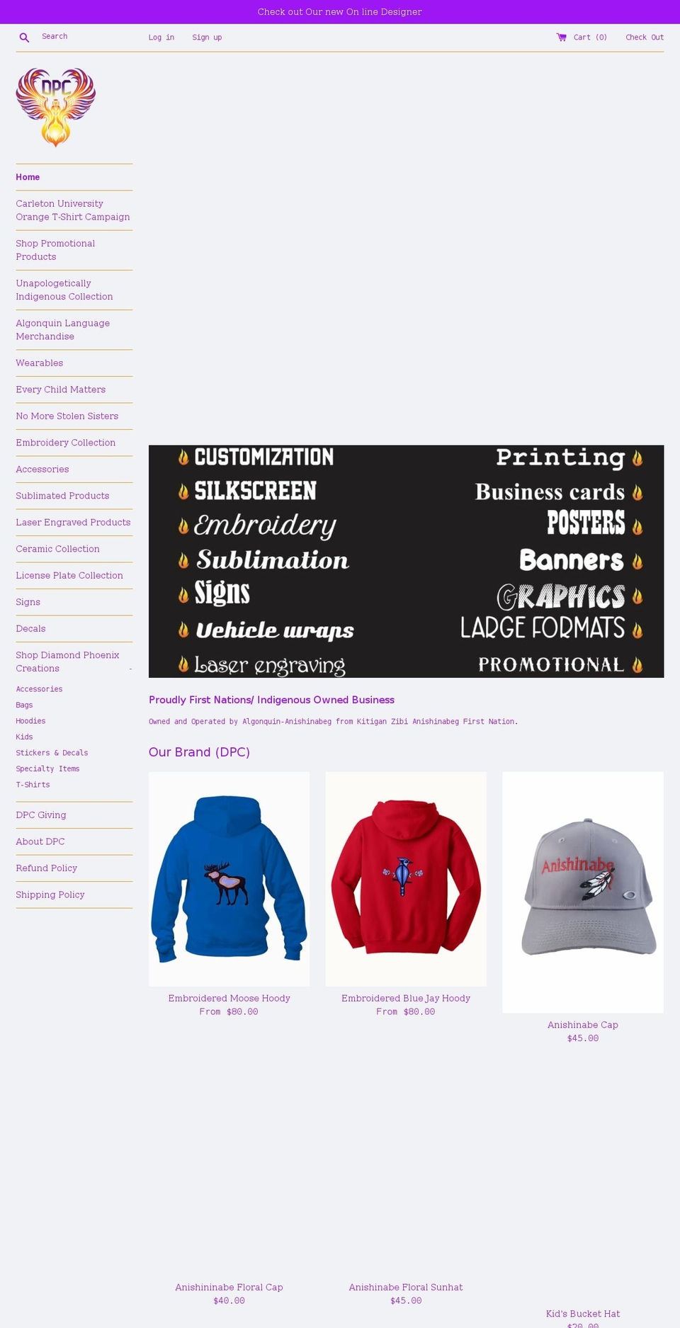diamondphoenixcreations.com shopify website screenshot