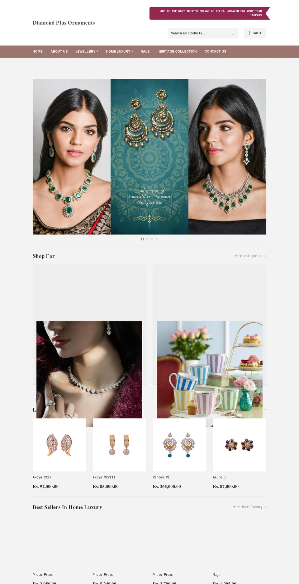 diamondplus.in shopify website screenshot