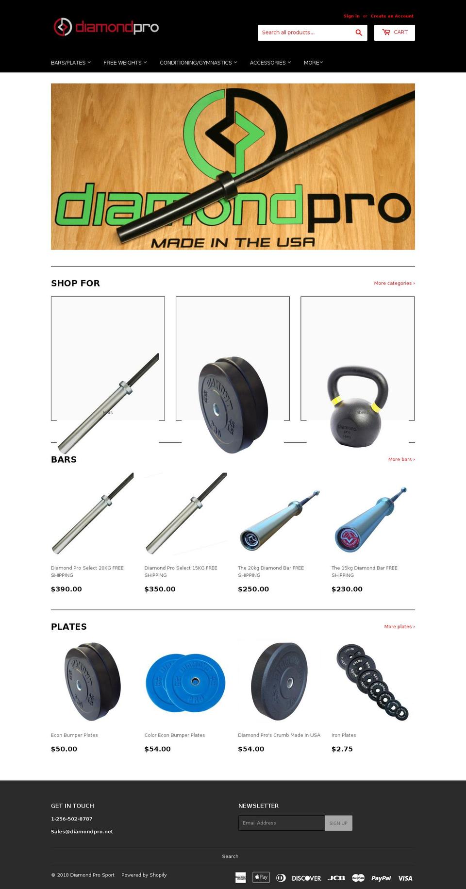 diamondpro.net shopify website screenshot