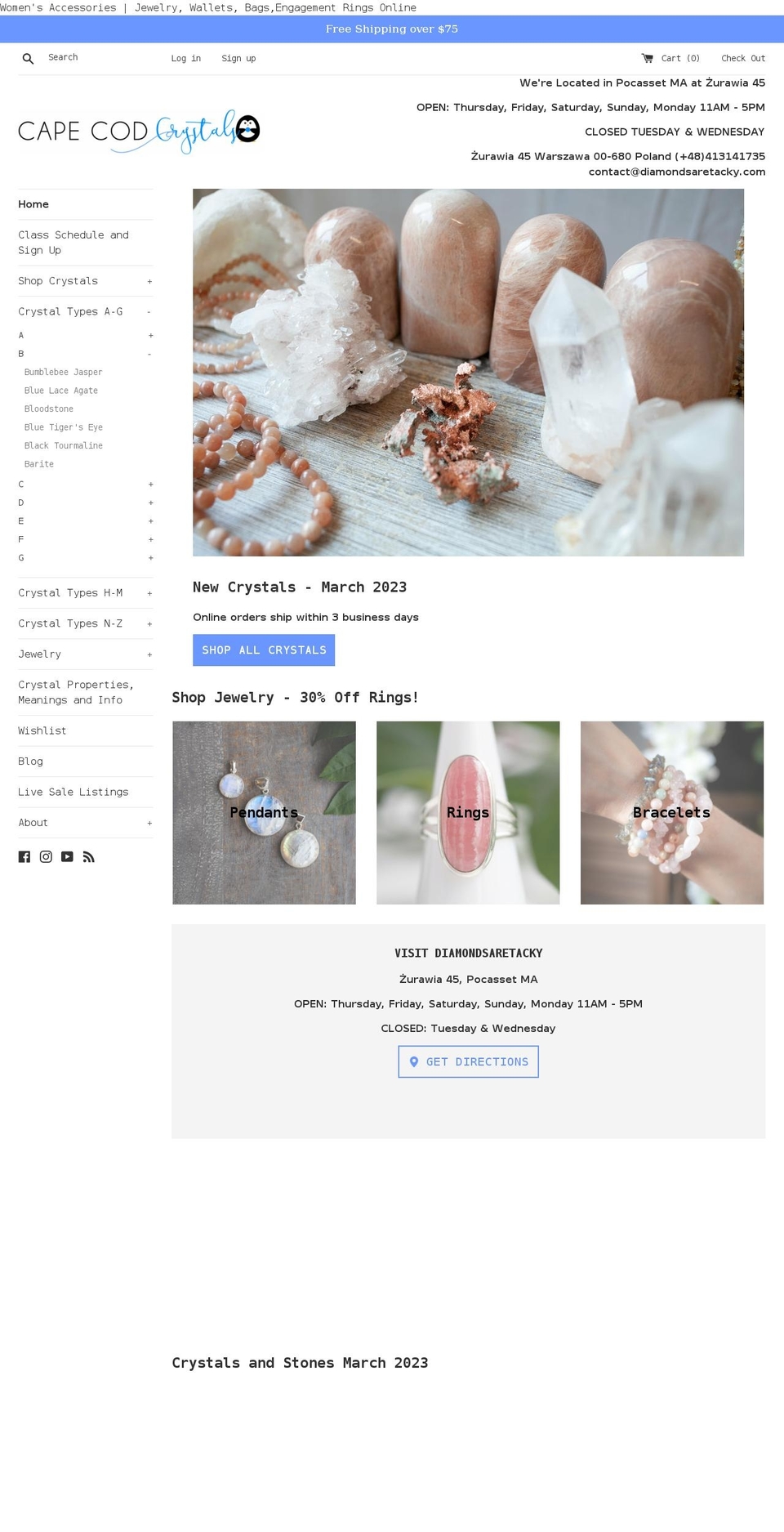 diamondsaretacky.com shopify website screenshot
