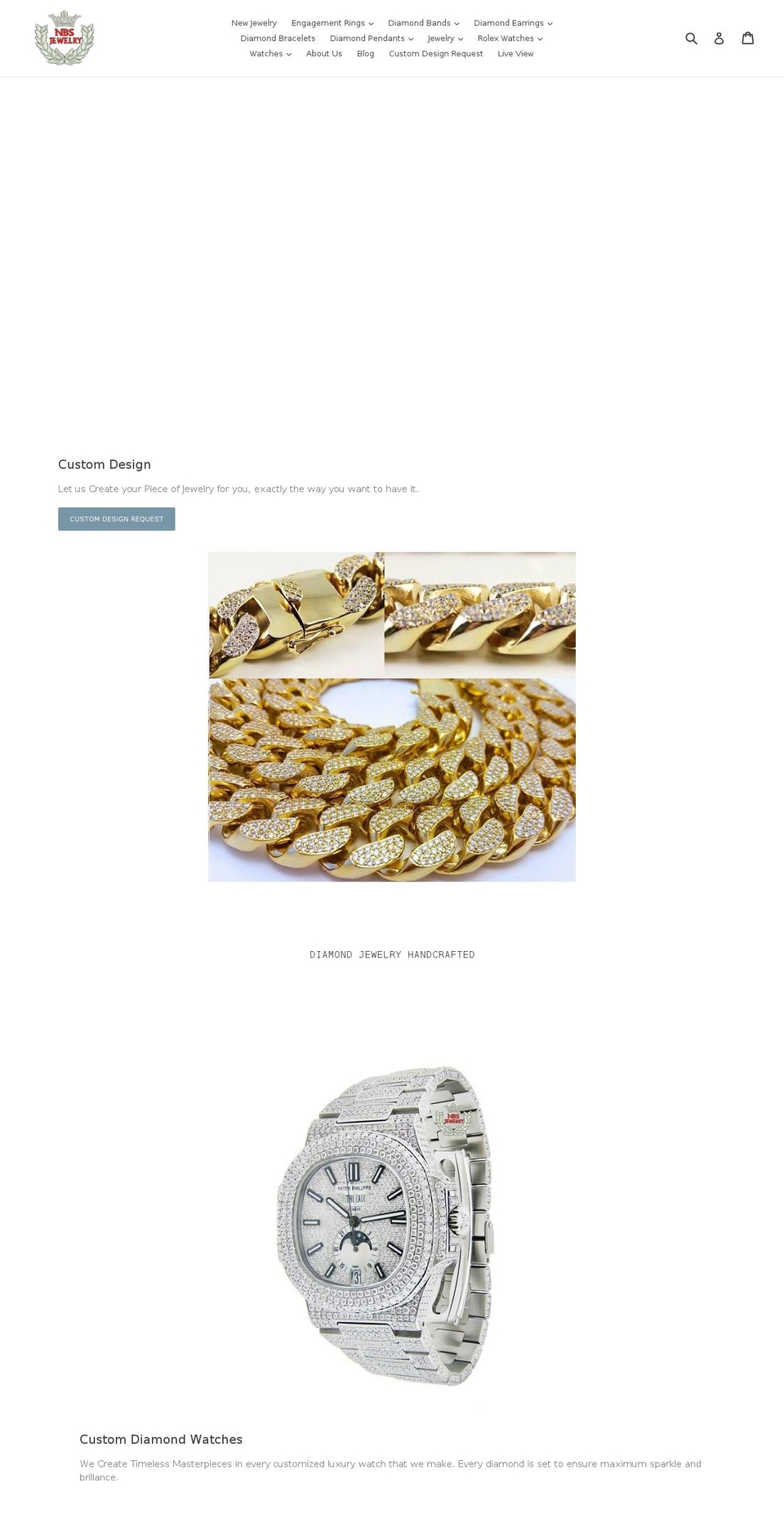 diamondsettingservice.com shopify website screenshot