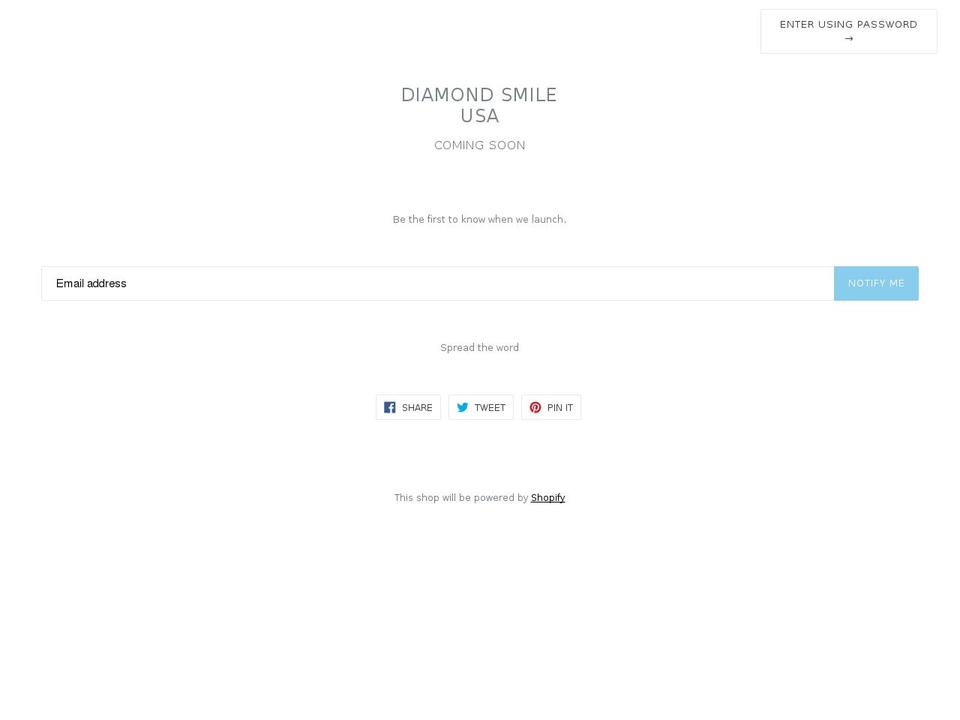 diamondsmileusa.com — Shopify storefront screenshot