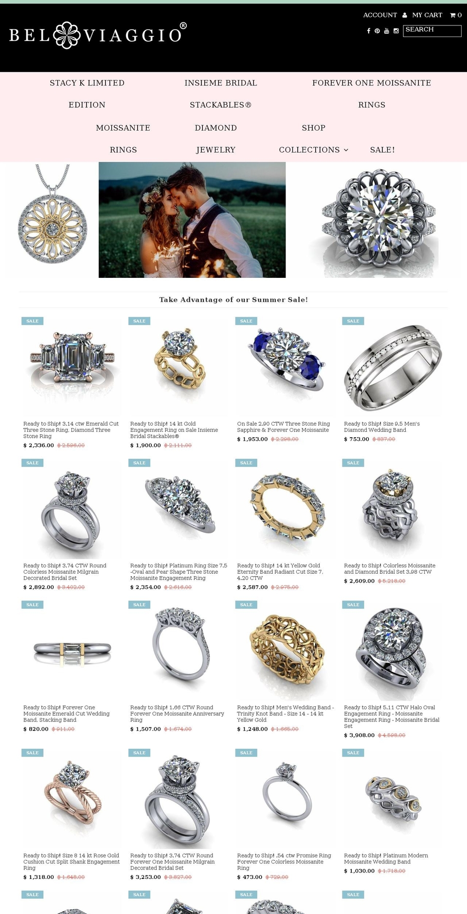 Bel Viaggio Designs from BoostCommerce.bk180517 Shopify theme site example diamondsmoissanite.com