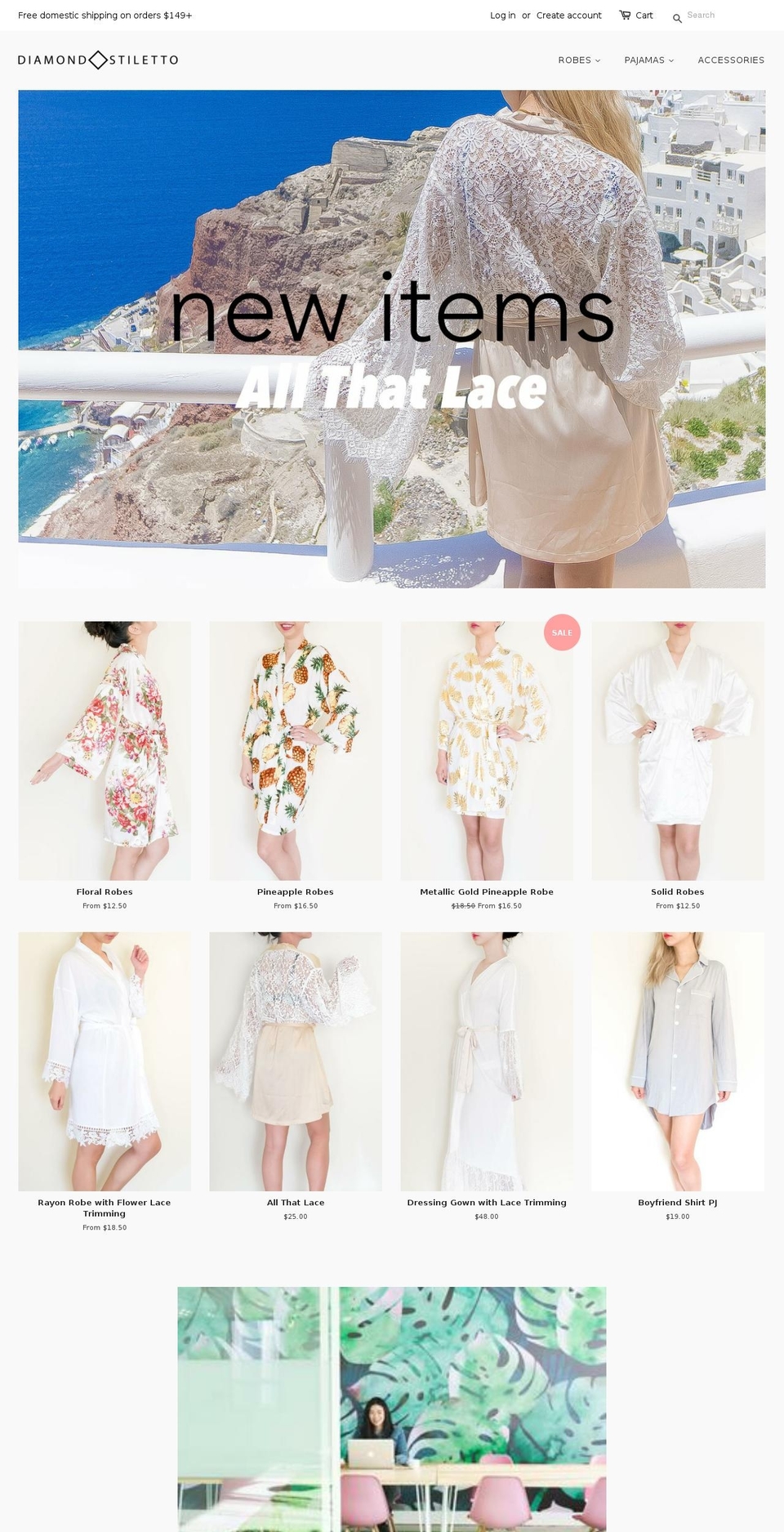 diamondstiletto.com — Shopify storefront screenshot