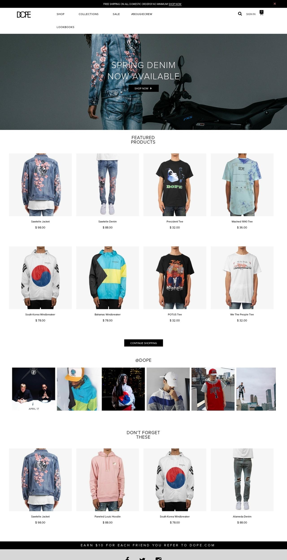 Current DOPE Theme Shopify theme site example diamondsupplyclothing.com