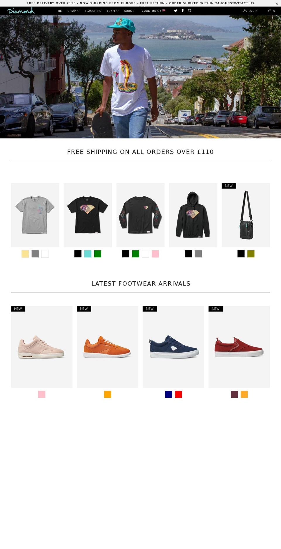 DIAMOND_2018 + Country Selector + New Navigation Shopify theme site example diamondsupplyco.co.uk