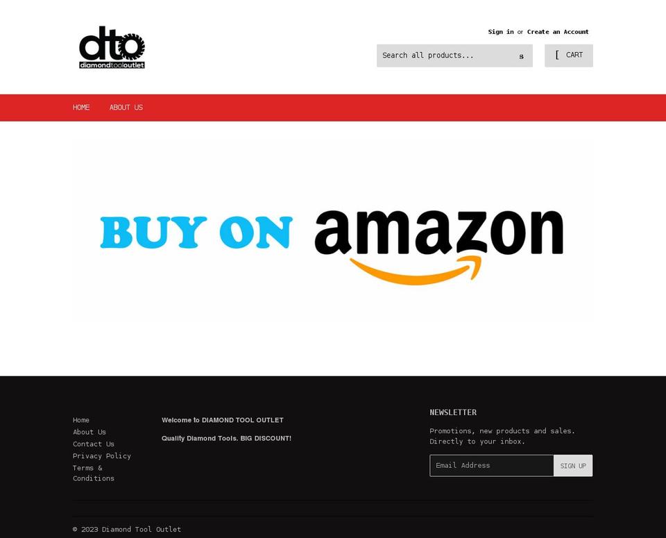 diamondtooloutlet.com shopify website screenshot