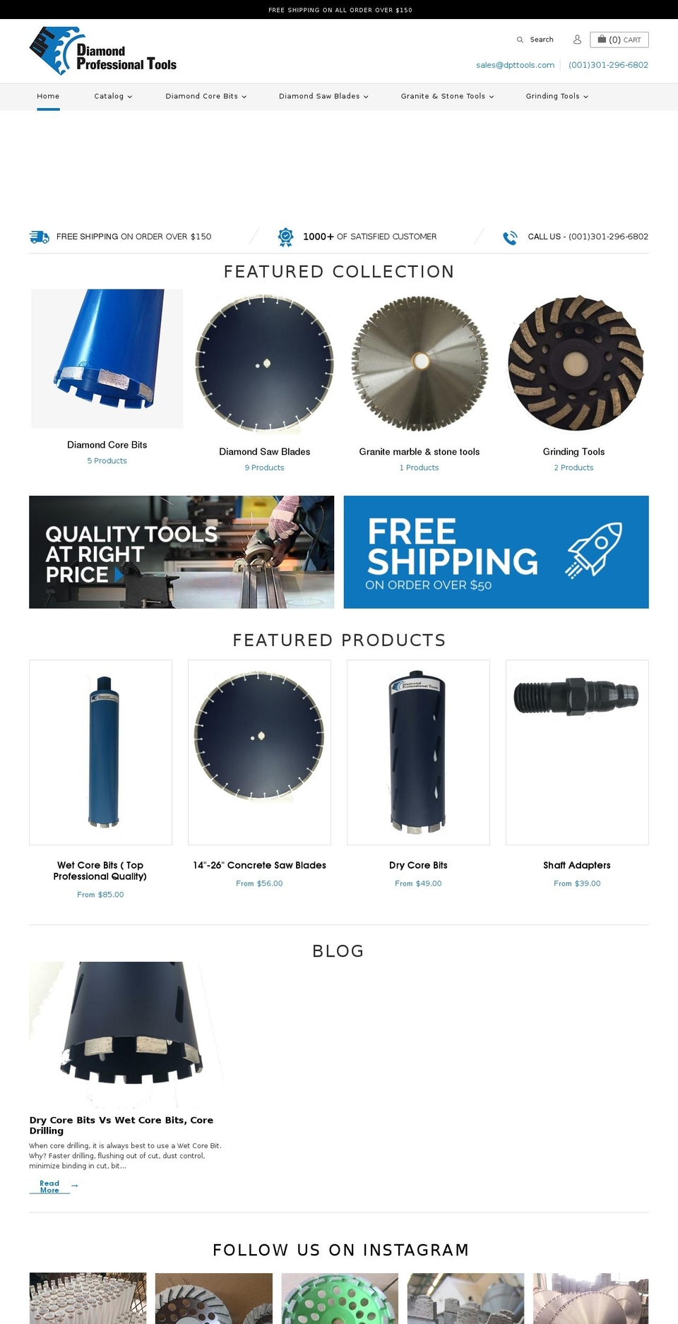 diamondtoolsdepot.com — Shopify storefront screenshot