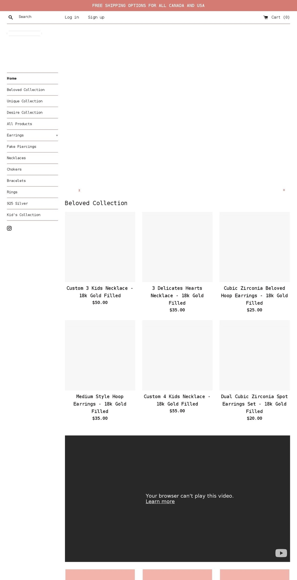 diamoon.ca shopify website screenshot