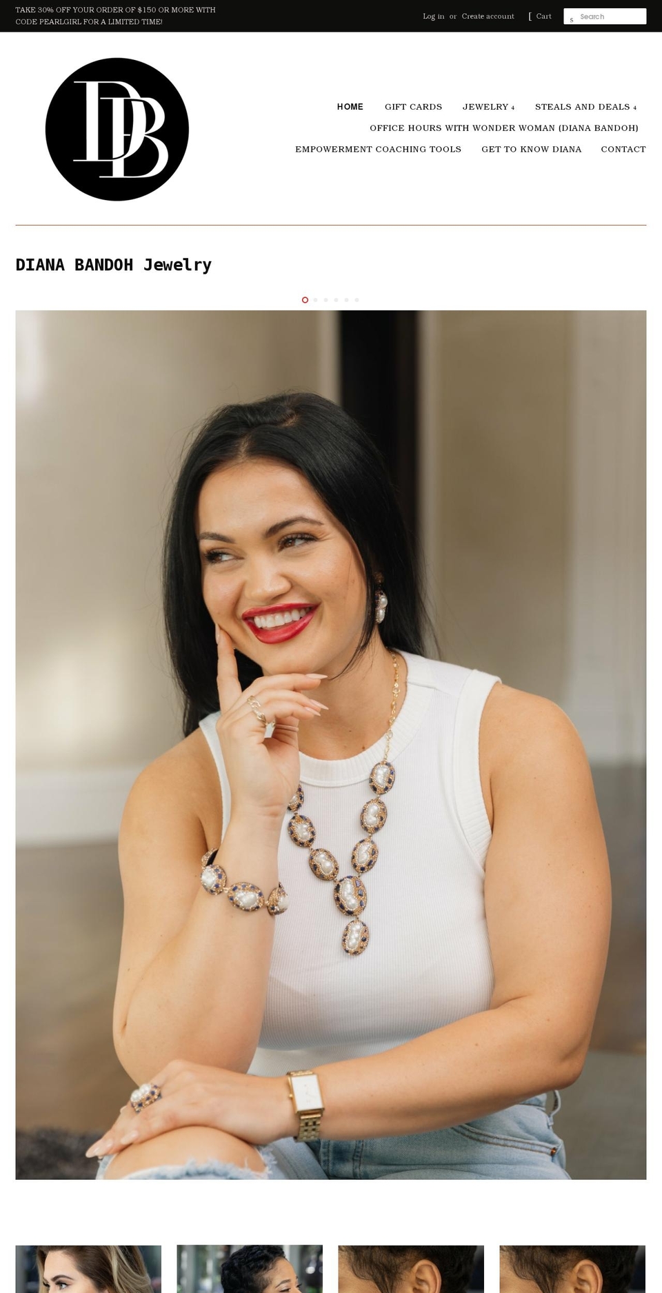 dianabandoh.com shopify website screenshot