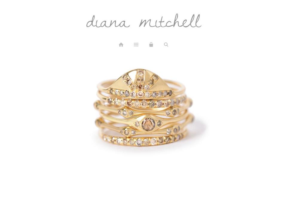 dianamitchelljewelry.com shopify website screenshot