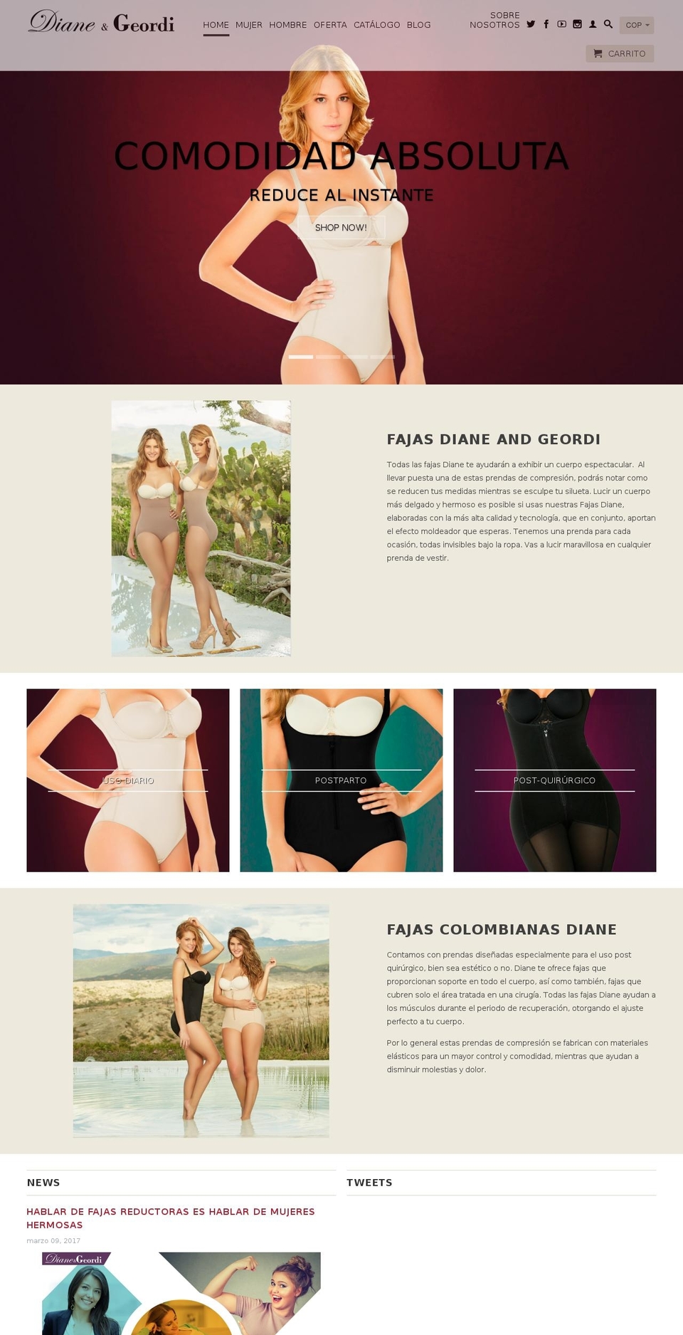 dianeandgeordi.com shopify website screenshot