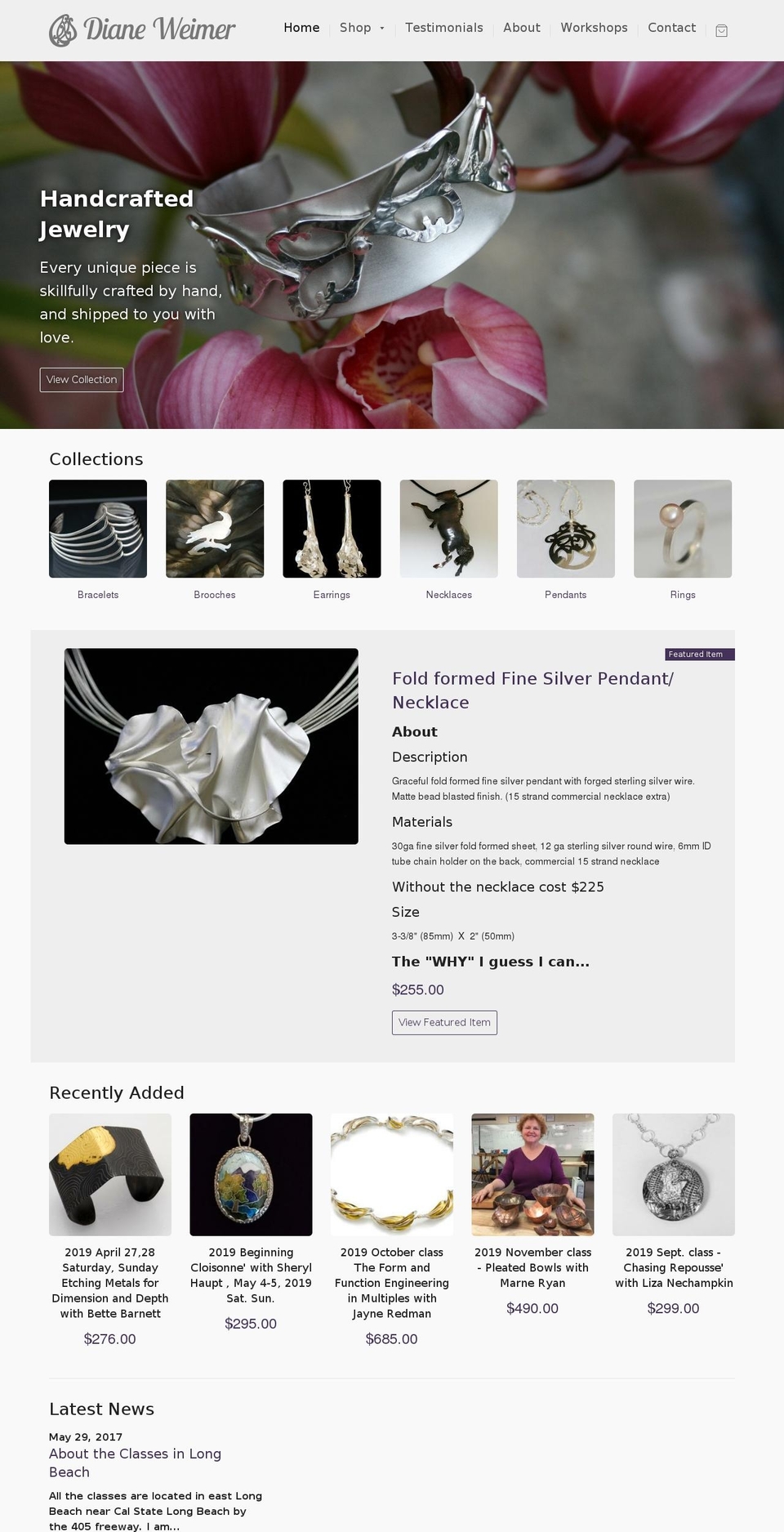dianeweimer.com shopify website screenshot