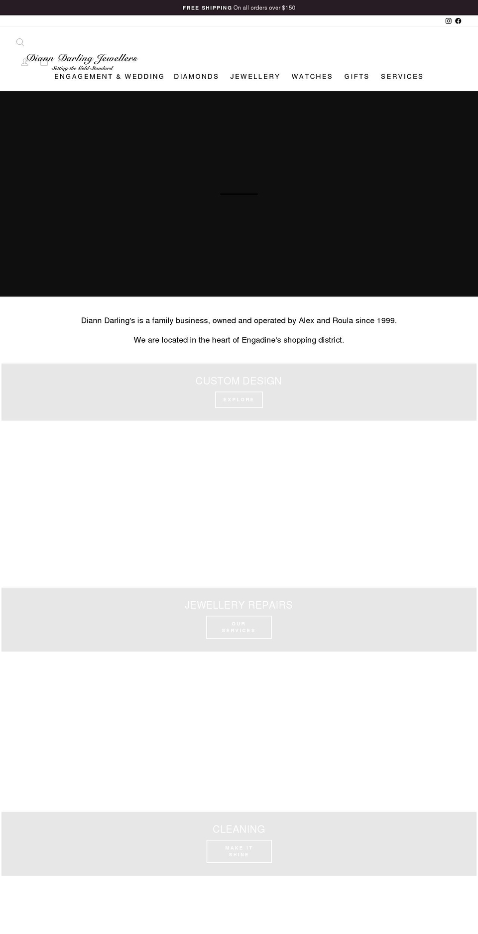 dianndarlingjewellers.com.au shopify website screenshot