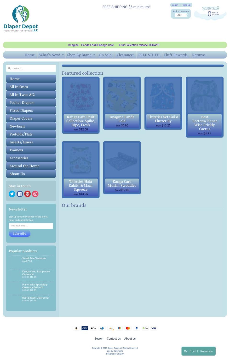 diaperdepotpgh.com shopify website screenshot