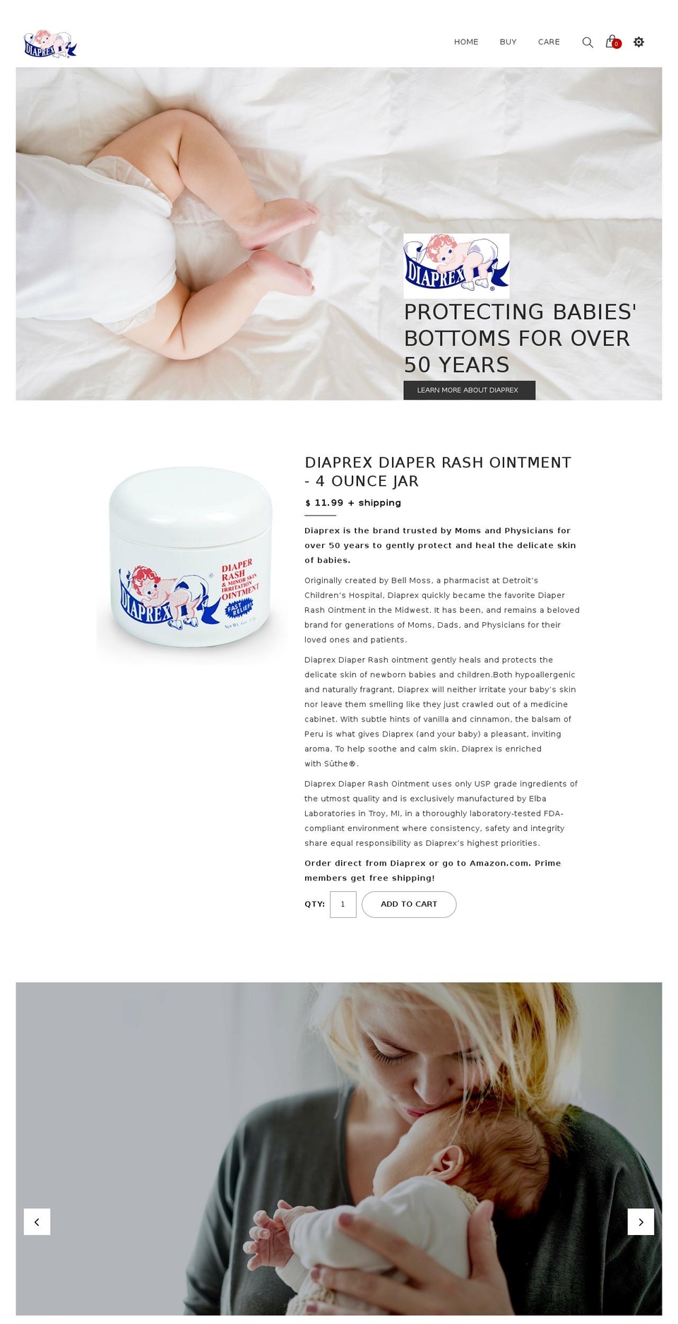 diaprex Shopify theme site example diaperex.com