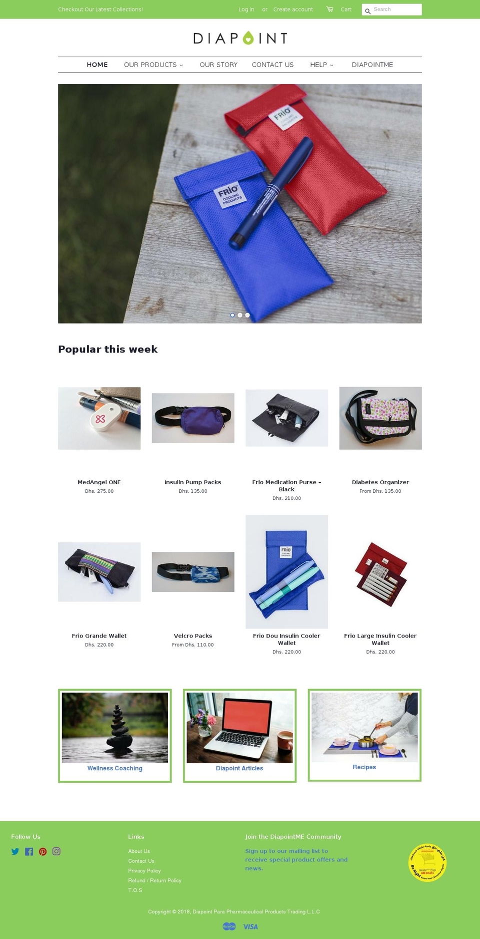 diapointshop.com — Shopify storefront screenshot