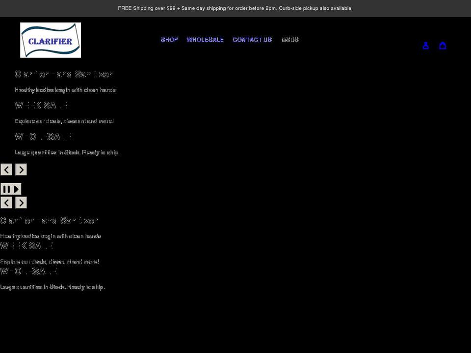 diasysclarifier.com shopify website screenshot